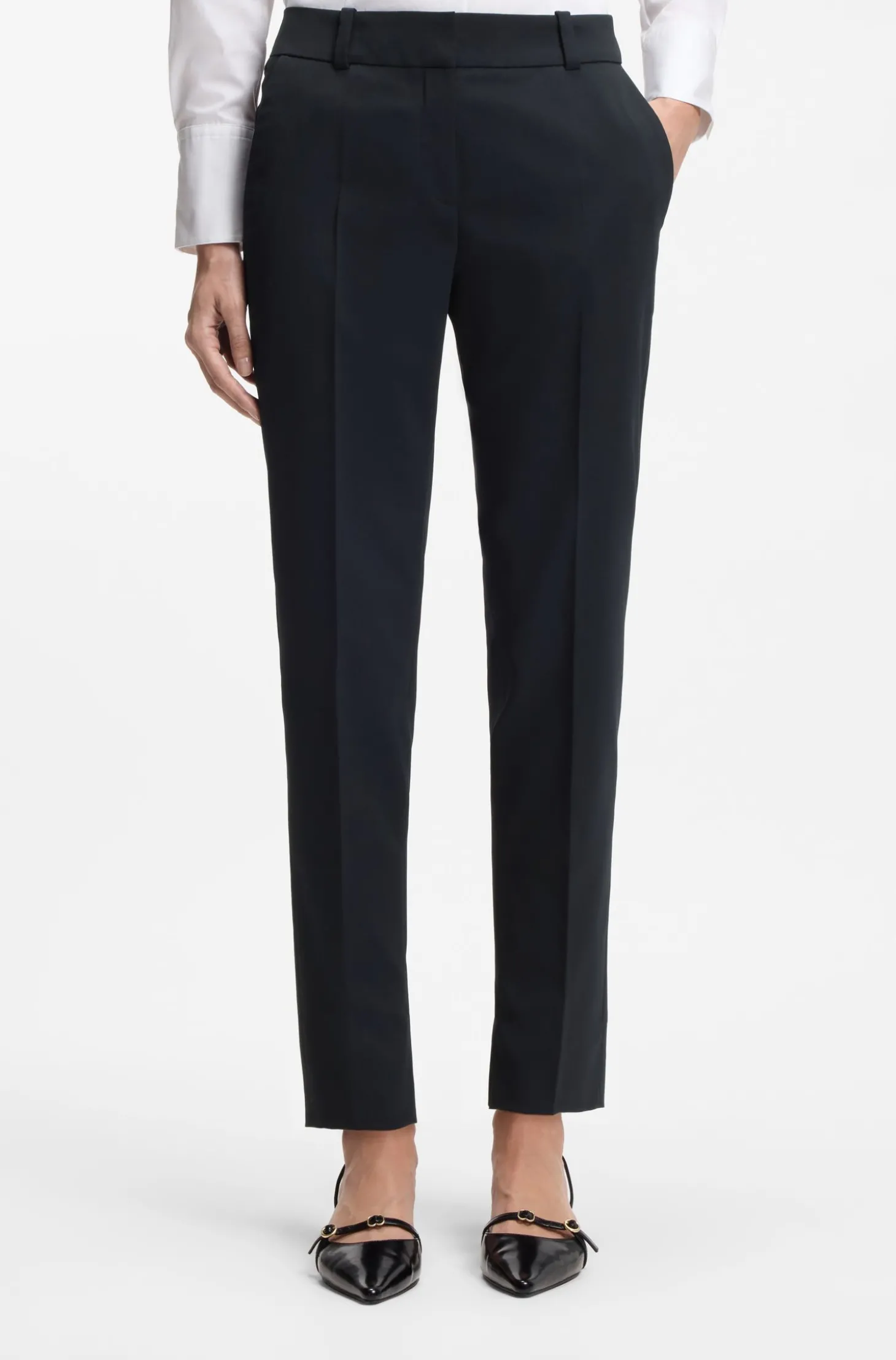 Slim-Fit Hose in Cropped-Länge