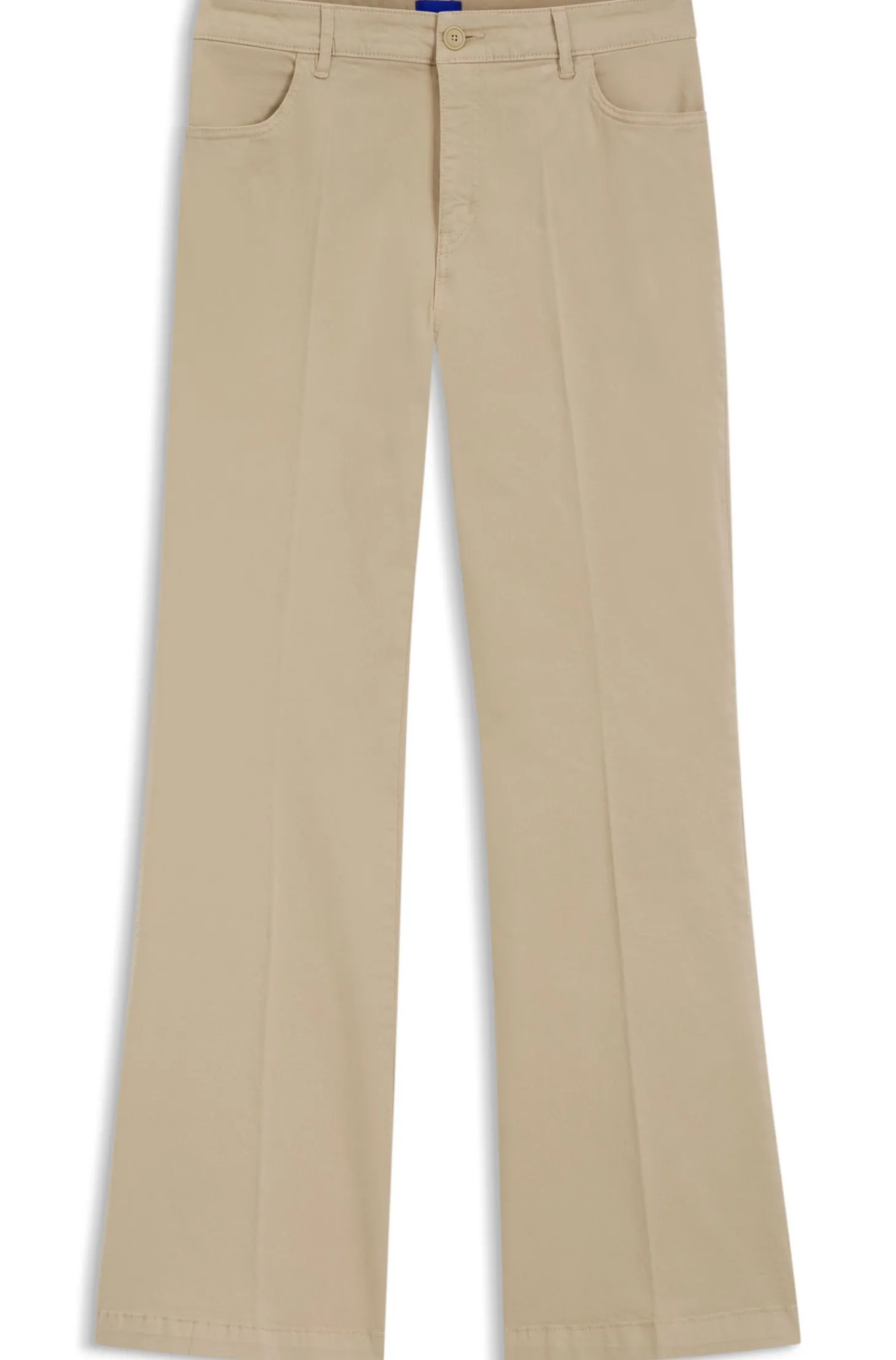 Slim-Fit Hose mit ausgestelltem Beinverlauf