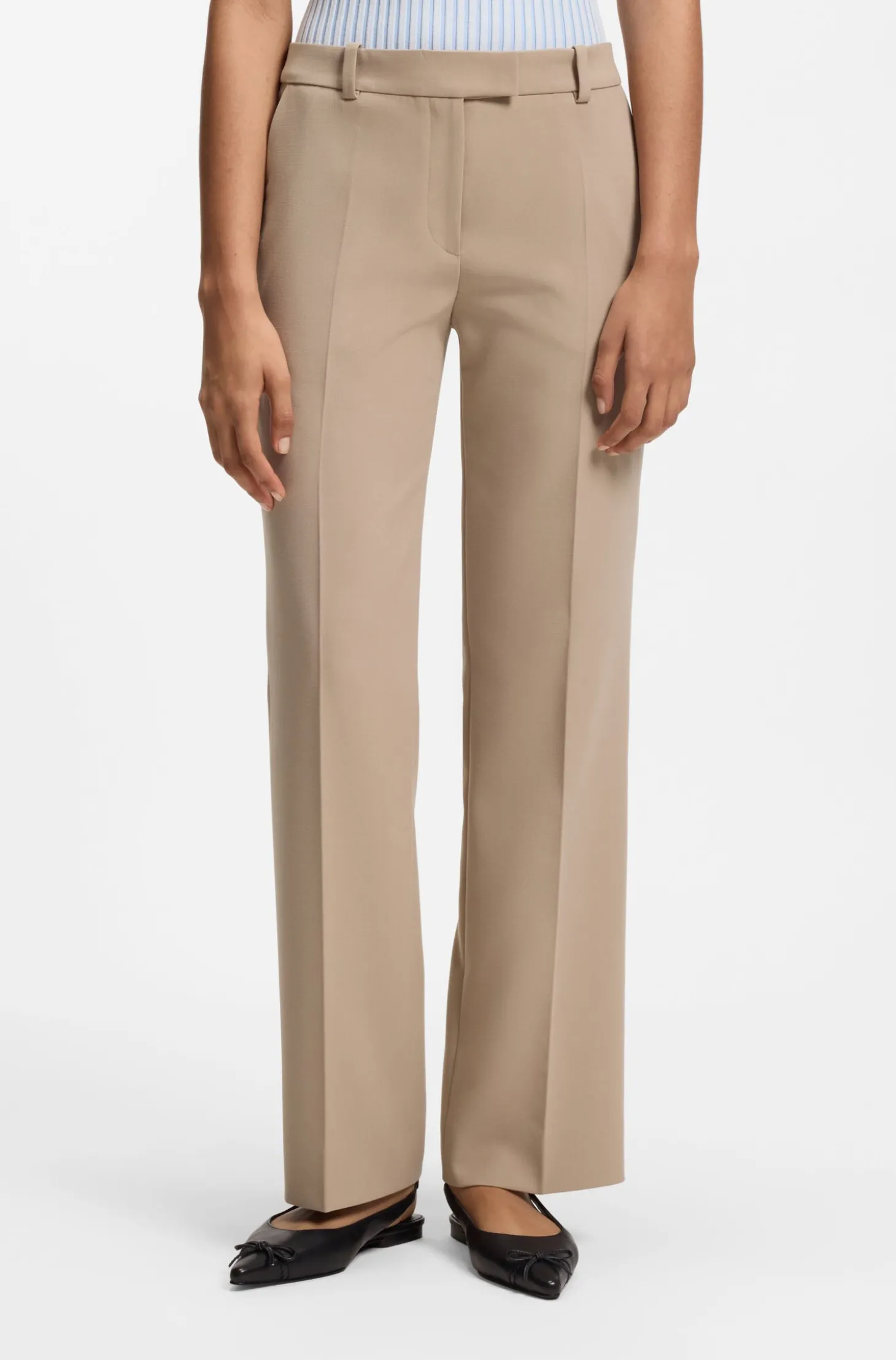 Slim-Fit Hose mit geradem Beinverlauf