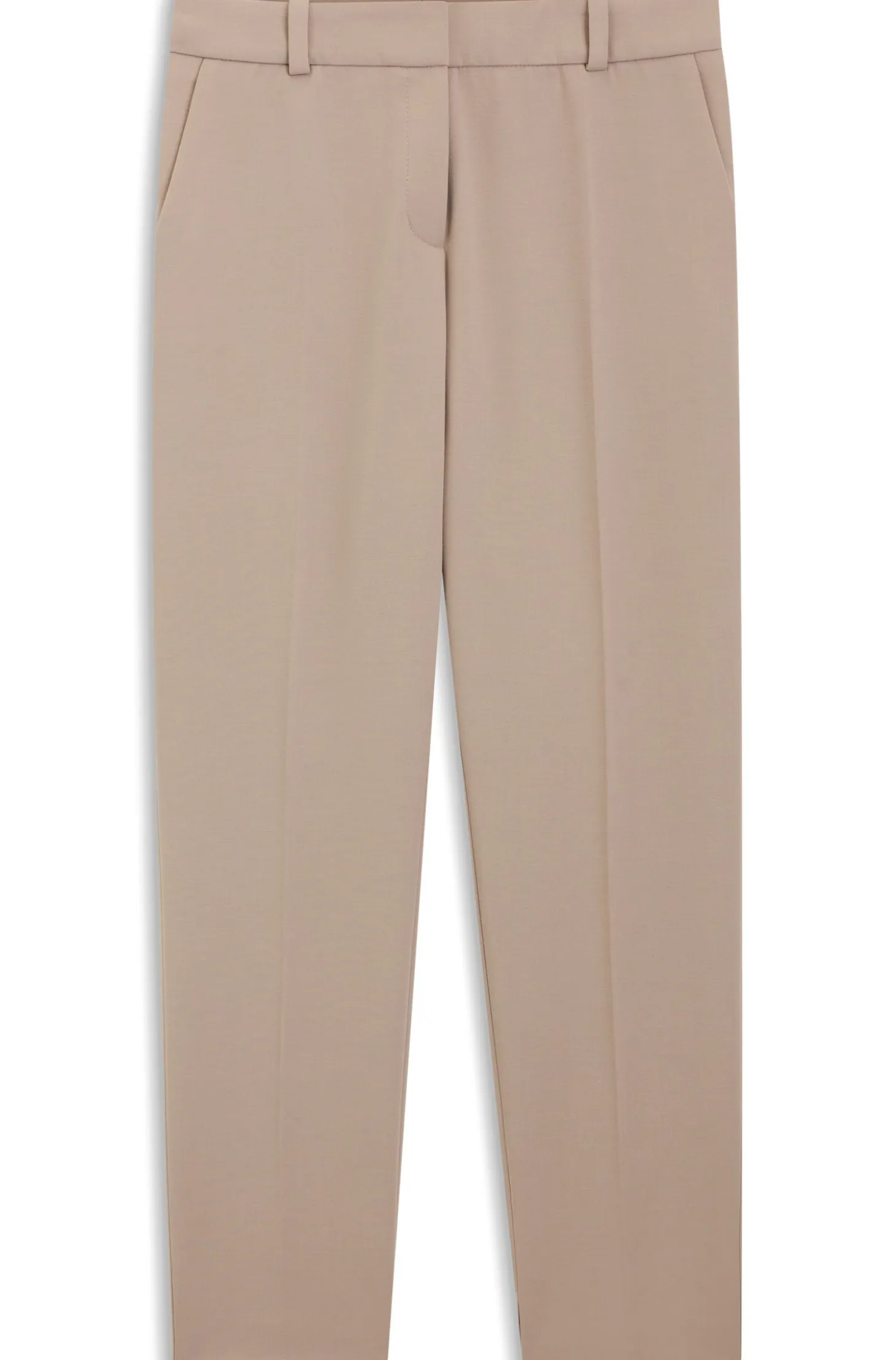 Slim-Fit Hose mit geschlitztem Saum