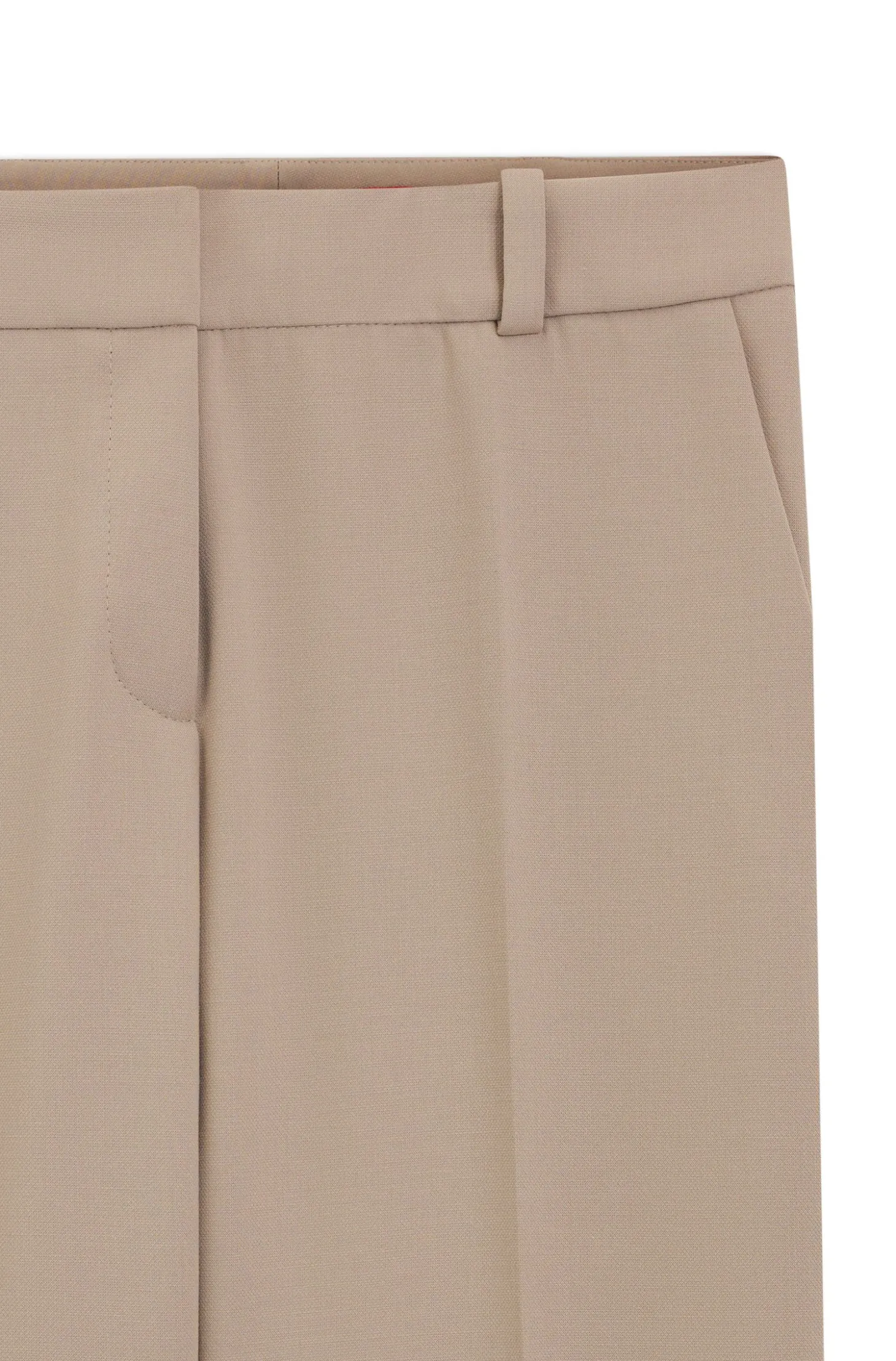 Slim-Fit Hose mit geschlitztem Saum