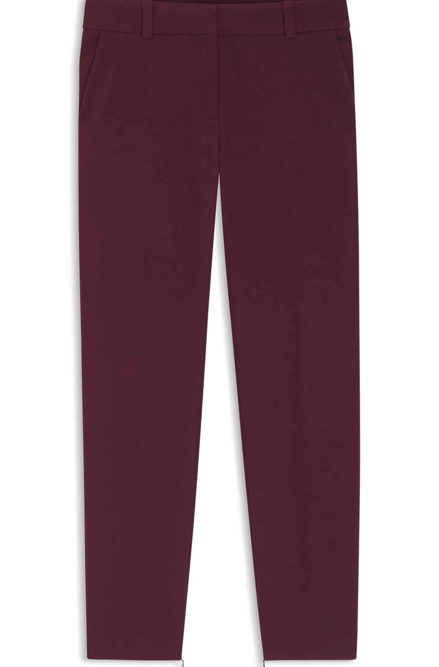 Slim-Fit Hose mit Reißverschluss am Saum