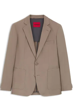 Slim-Fit Jacke aus elastischer Baumwolle