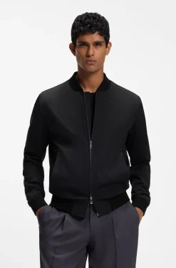 Slim-Fit Jacke aus Performance-Stretch-Jersey