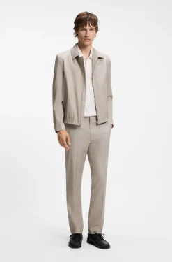 Slim-Fit Jacke aus Stretch-Twill