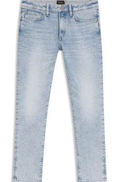 Slim-Fit Jeans aus Denim mit Seiden-Anteil