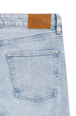 Slim-Fit Jeans aus Denim mit Seiden-Anteil