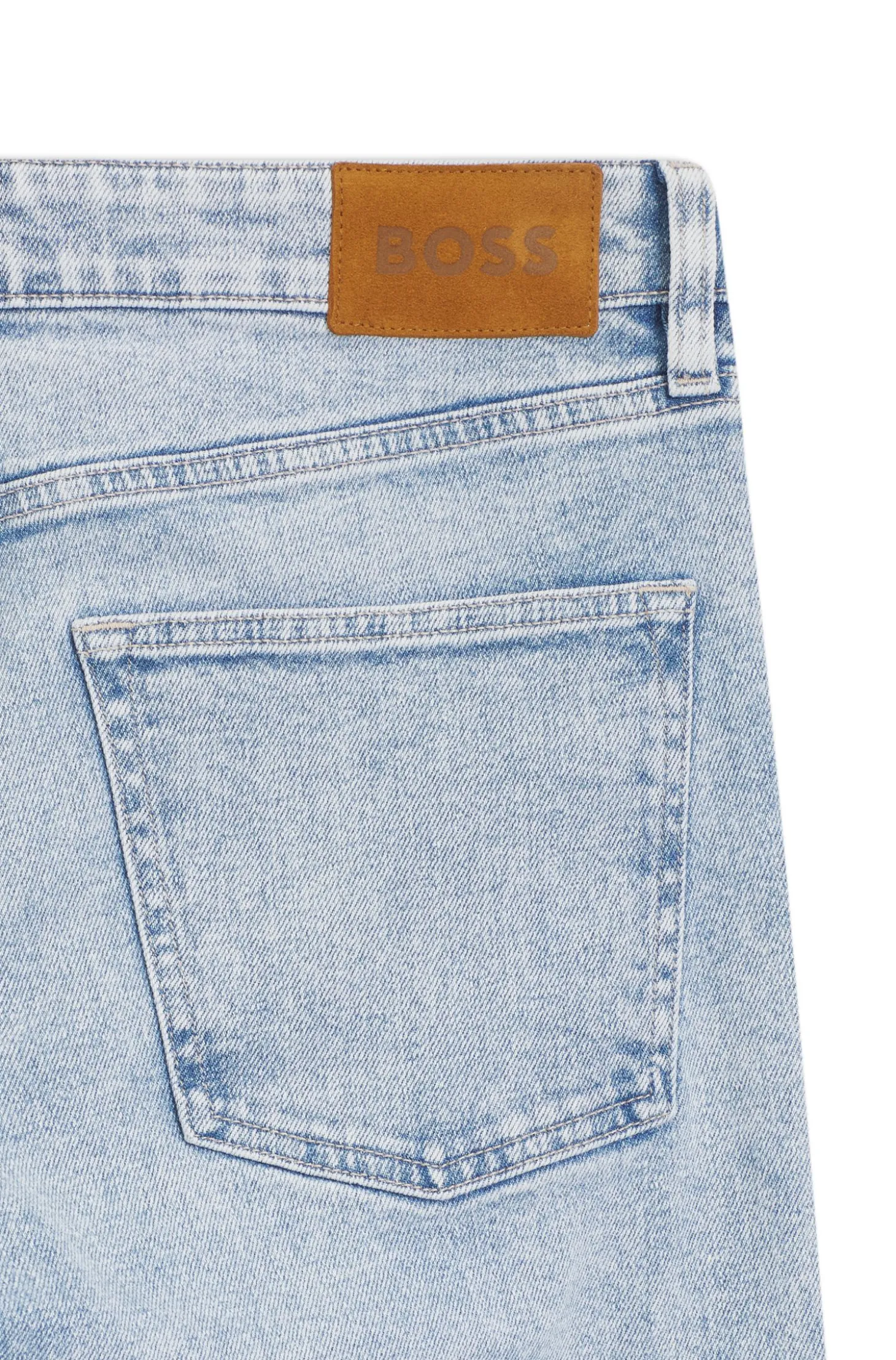 Slim-Fit Jeans aus Denim mit Seiden-Anteil