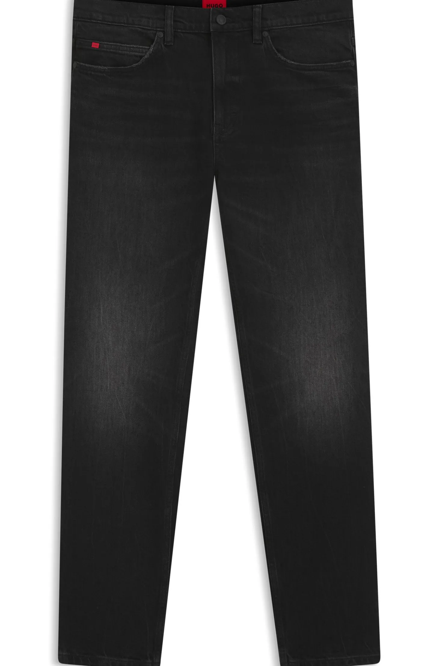 Slim-Fit Jeans aus schwarzem Stretch-Denim