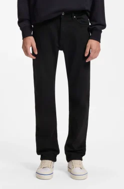 Slim-Fit Jeans aus schwarzem Stretch-Denim