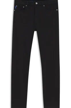 Slim-Fit Jeans aus schwarzem Stretch-Denim