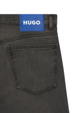Slim-Fit Jeans aus Stretch-Denim mit schwarzer Waschung