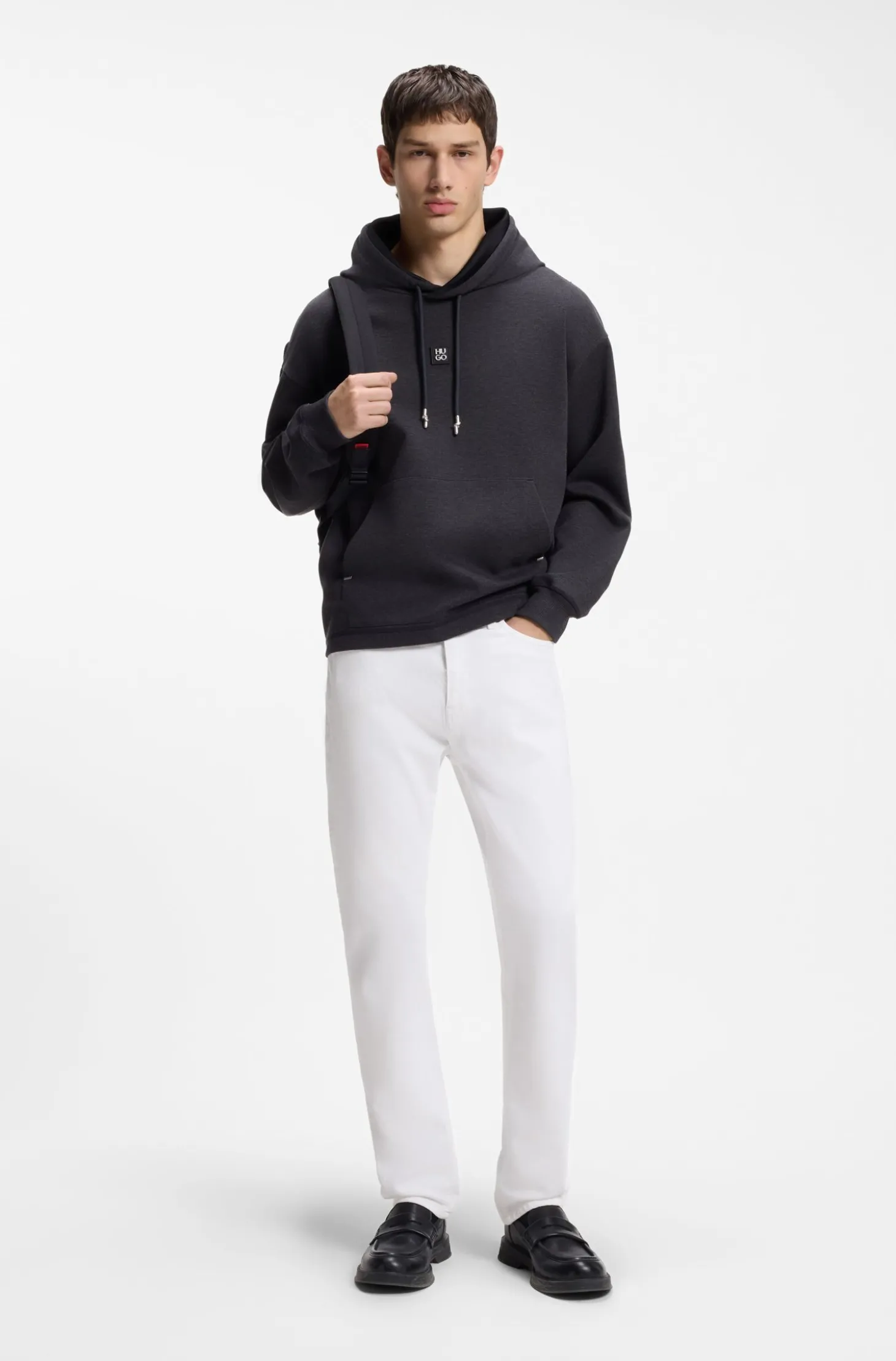 Slim-Fit Jeans aus weißem Stretch-Denim