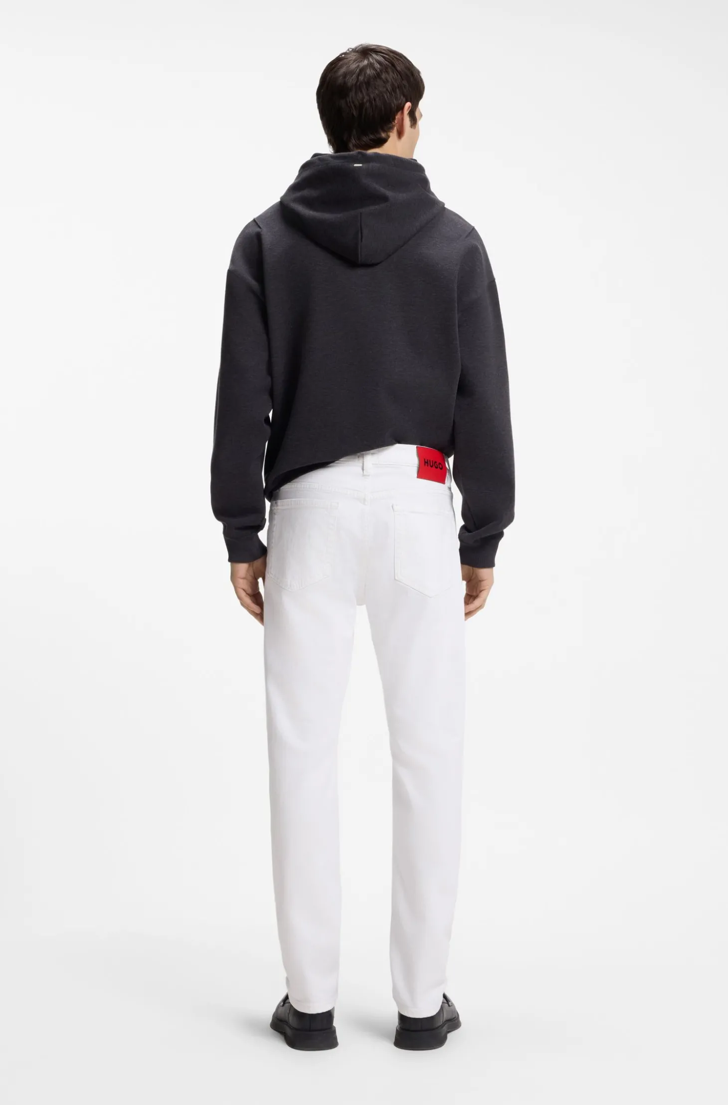 Slim-Fit Jeans aus weißem Stretch-Denim