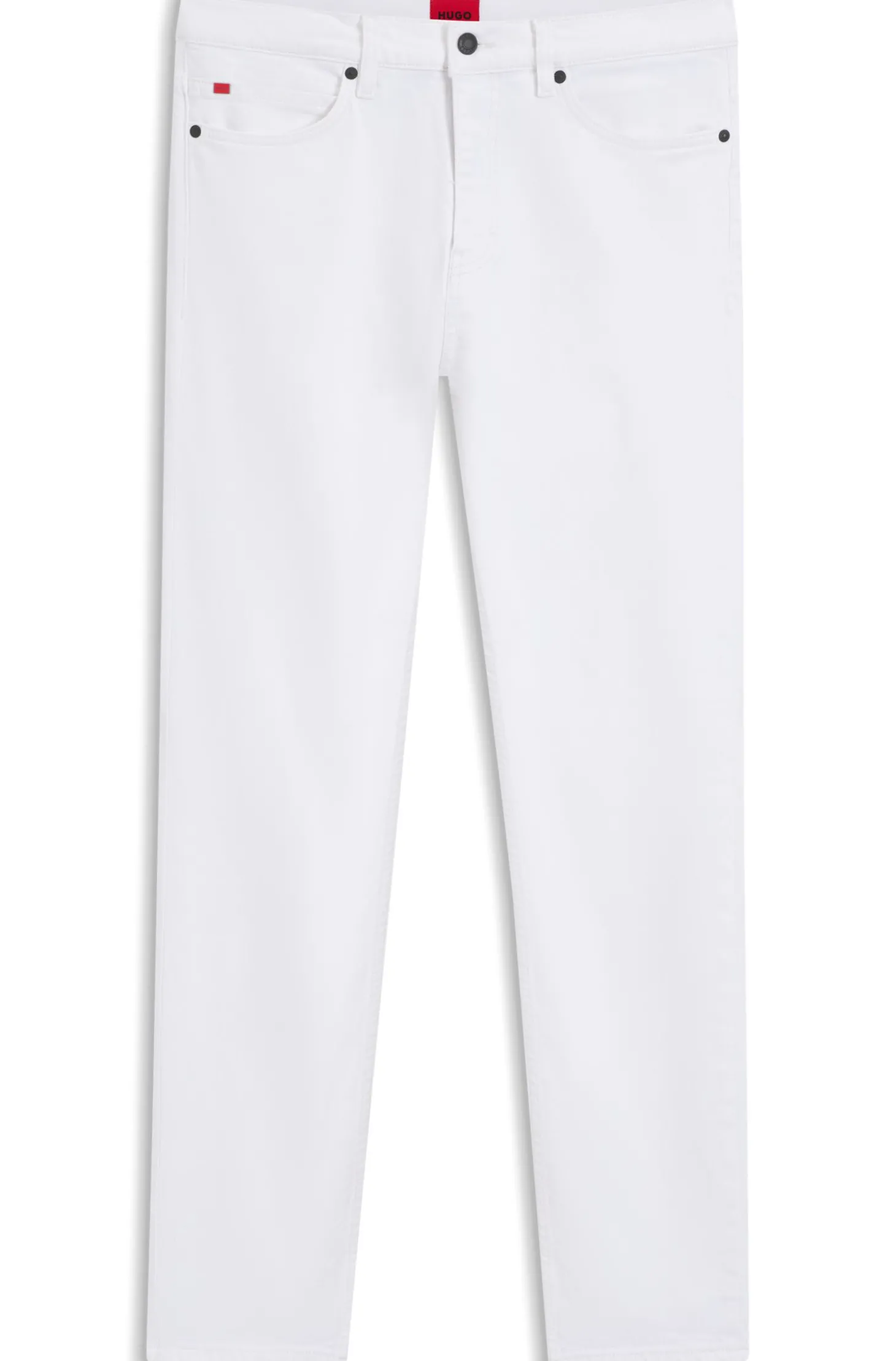 Slim-Fit Jeans aus weißem Stretch-Denim