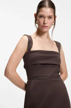 Slim-Fit Jersey-Kleid mit Lagen-Detail