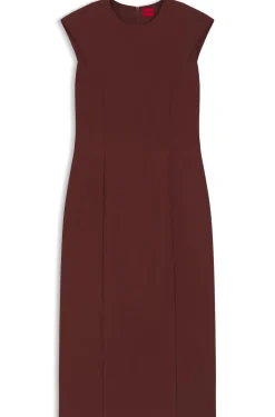 Slim-Fit Kleid mit Flügelärmeln