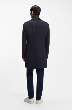 Slim-Fit Mantel aus Baumwoll-Mix mit herausnehmbarem, gepolstertem Innen-Layer