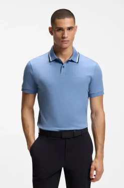 Slim-Fit Paddy Poloshirt aus Interlock-Baumwolle