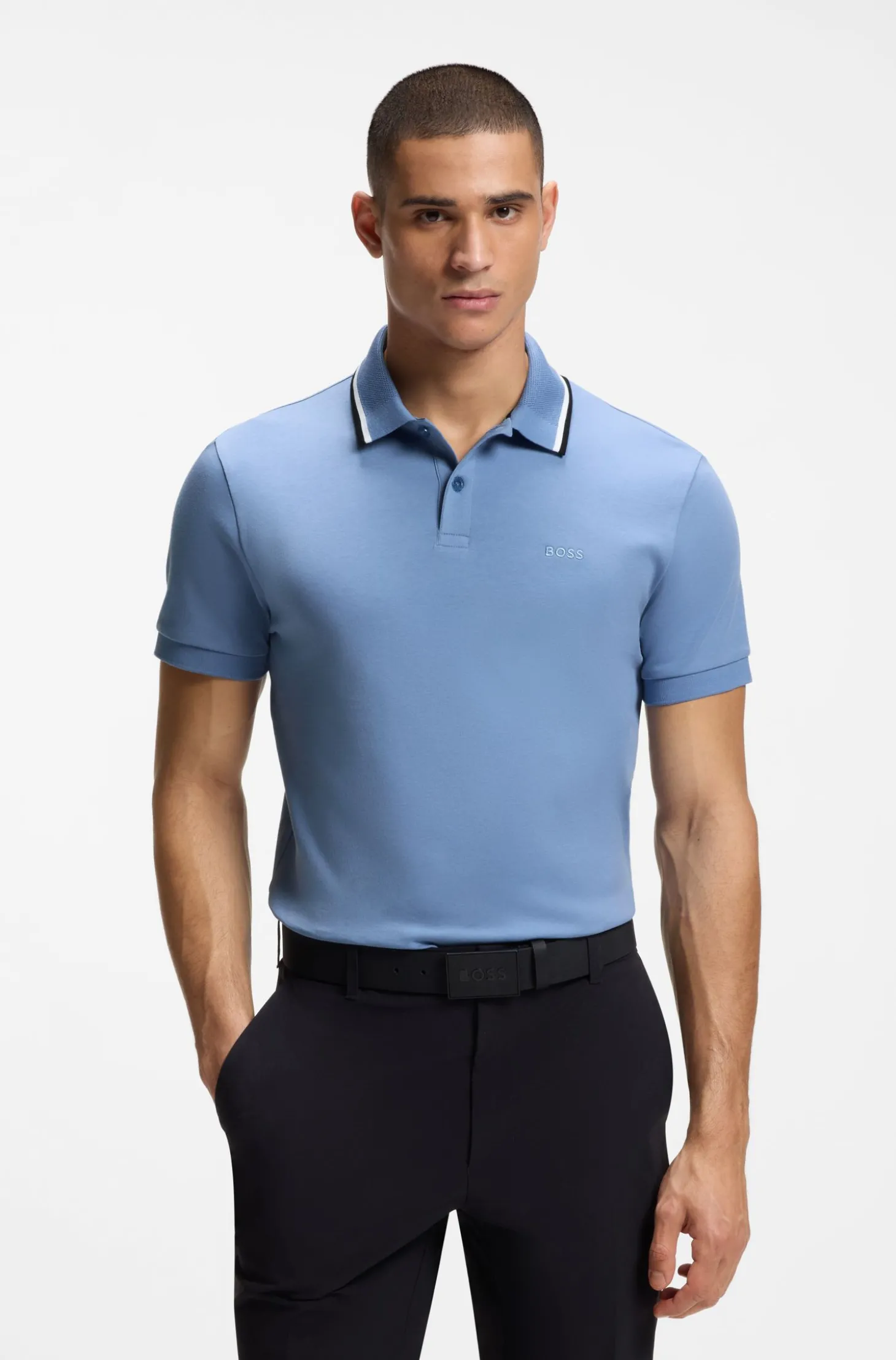 Slim-Fit Paddy Poloshirt aus Interlock-Baumwolle