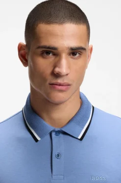 Slim-Fit Paddy Poloshirt aus Interlock-Baumwolle