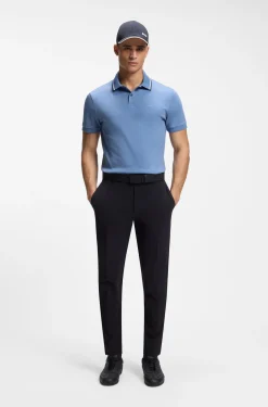 Slim-Fit Paddy Poloshirt aus Interlock-Baumwolle