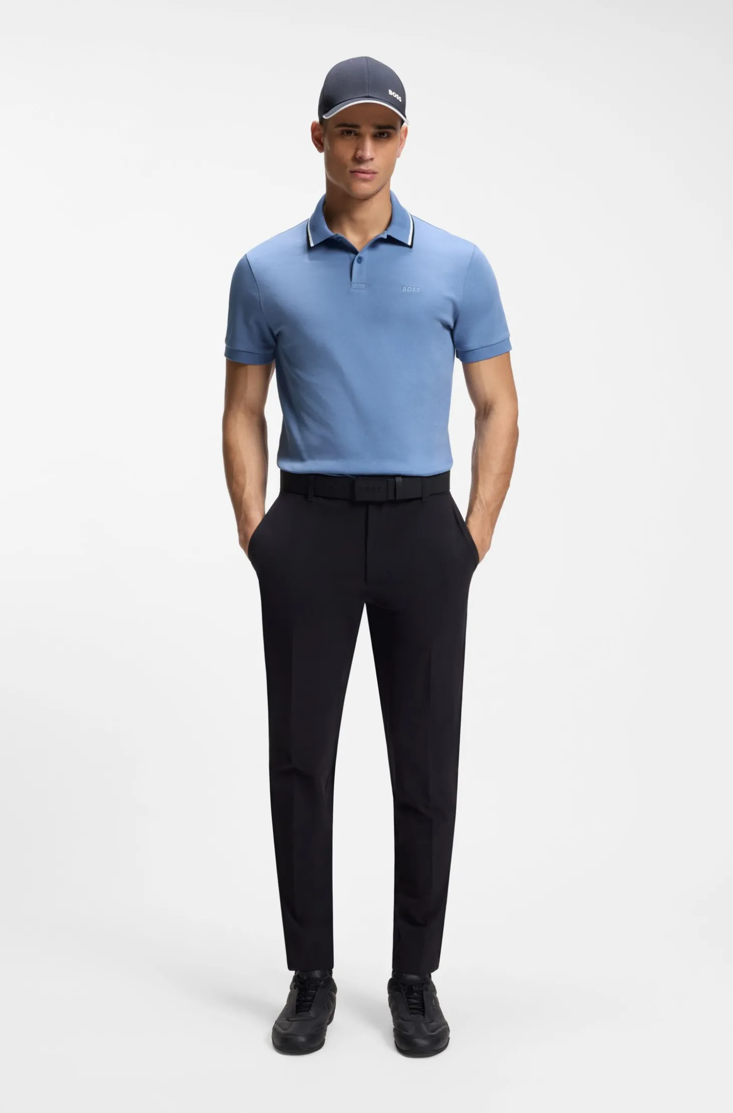 Slim-Fit Paddy Poloshirt aus Interlock-Baumwolle