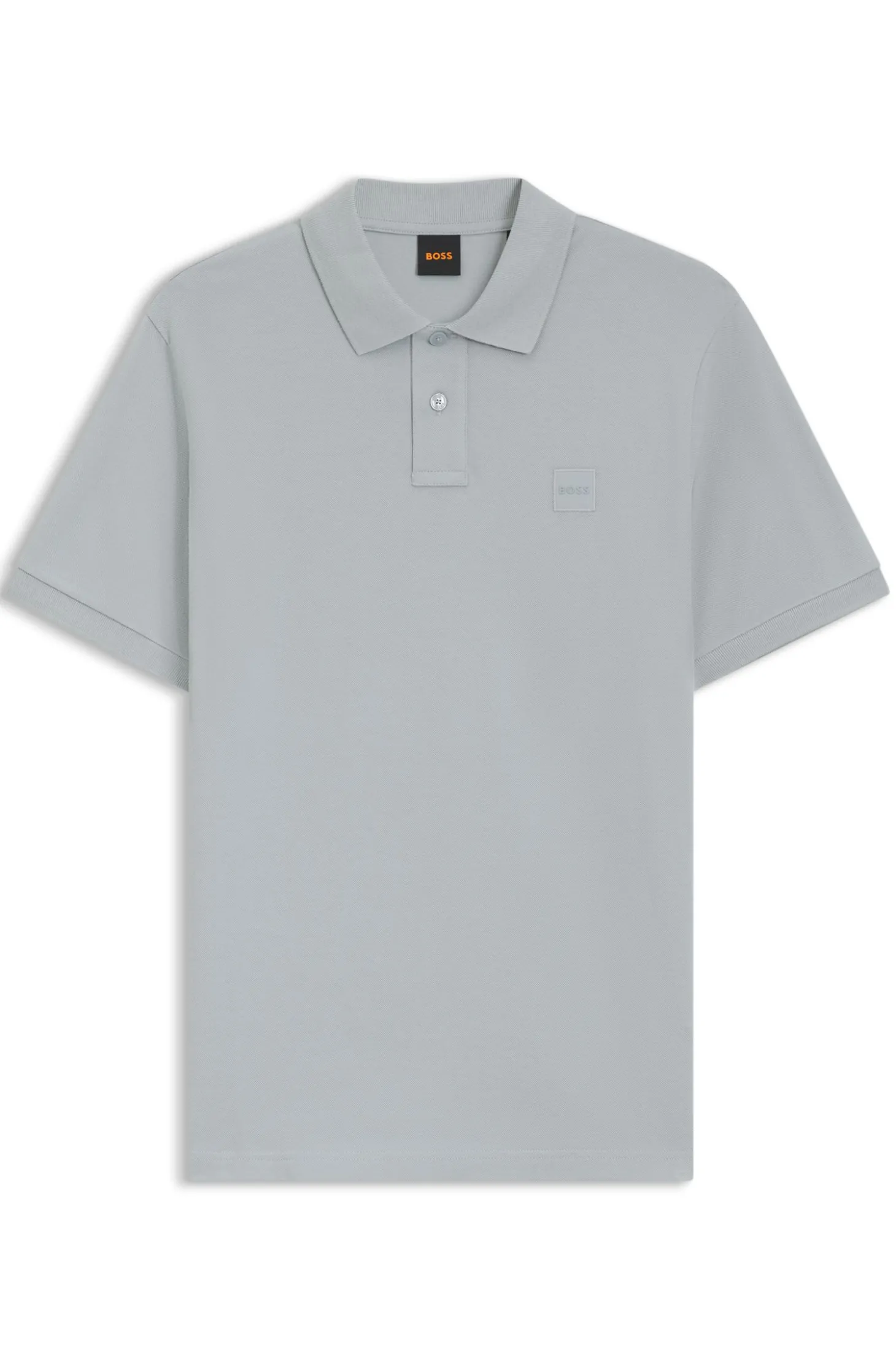Slim-Fit Polohemd aus Stretch-Baumwolle mit Logo-Aufnäher