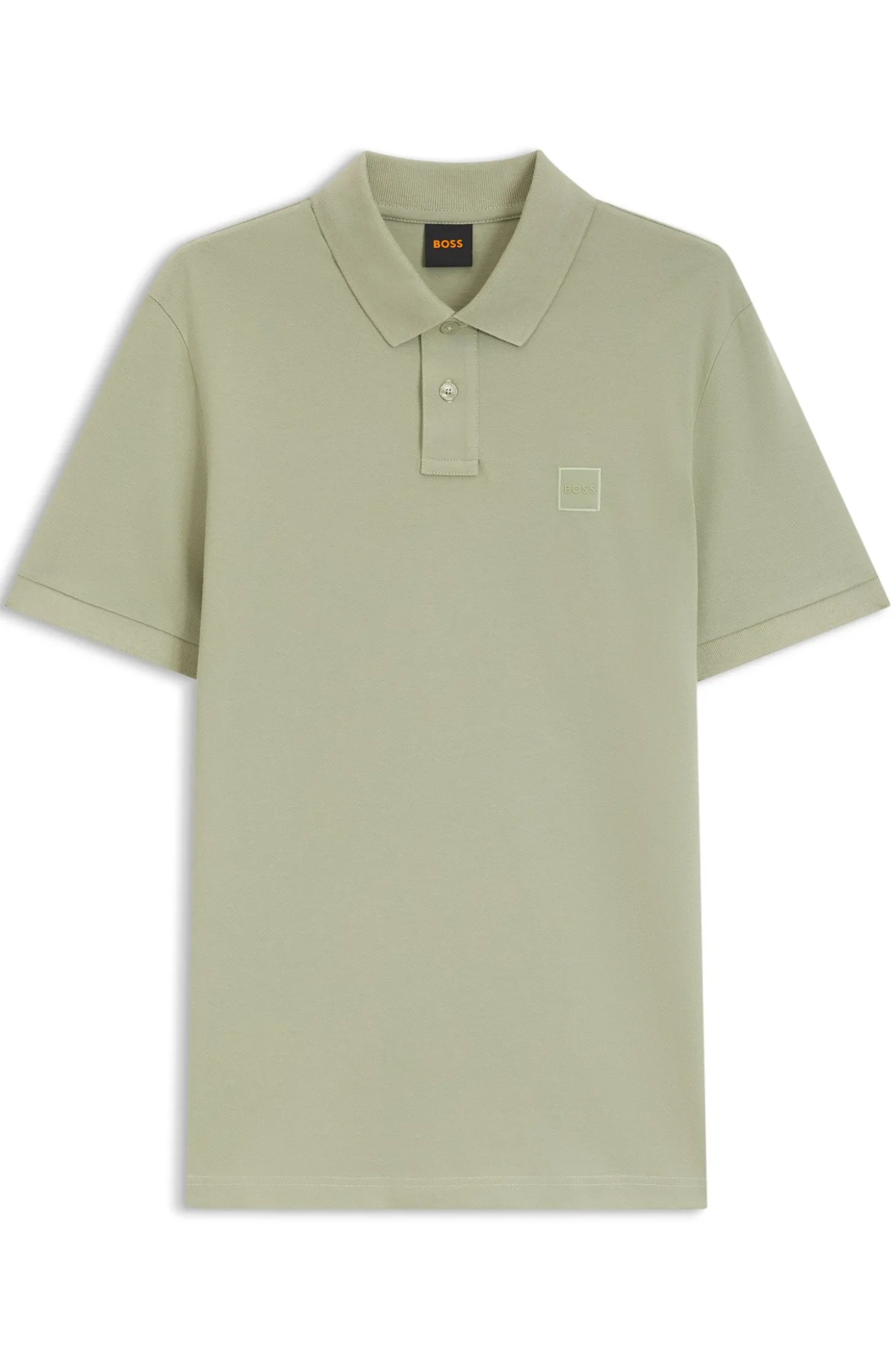 Slim-Fit Polohemd aus Stretch-Baumwolle mit Logo-Aufnäher