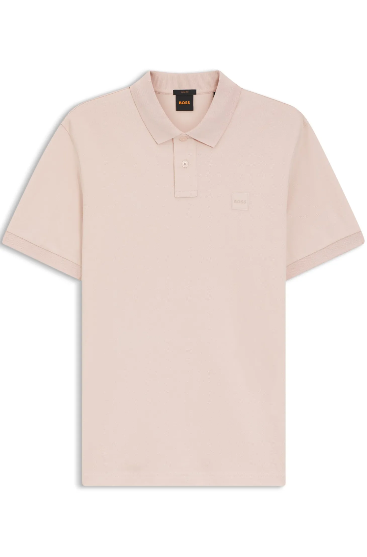 Slim-Fit Polohemd aus Stretch-Baumwolle mit Logo-Aufnäher