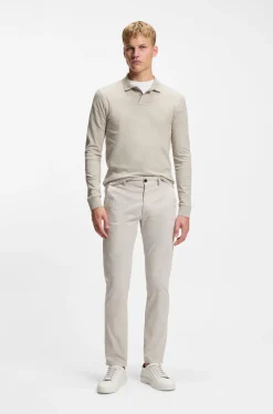 Slim-Fit Poloshirt aus elastischem Baumwoll-Piqué