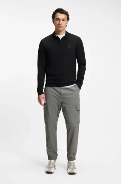Slim-Fit Poloshirt aus elastischem Baumwoll-Piqué