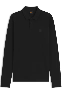 Slim-Fit Poloshirt aus elastischem Baumwoll-Piqué