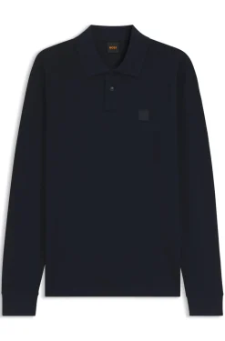 Slim-Fit Poloshirt aus elastischem Baumwoll-Piqué