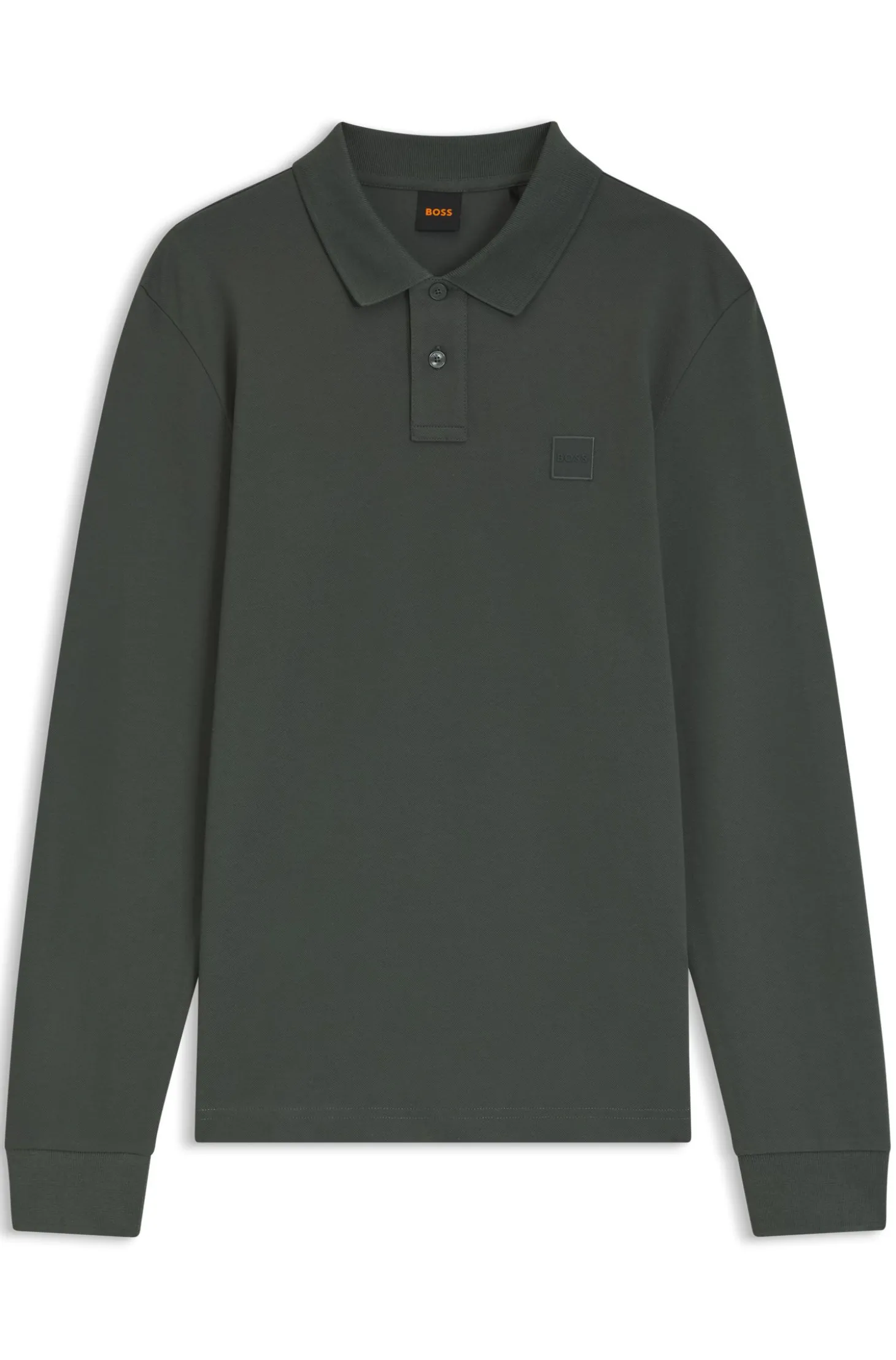Slim-Fit Poloshirt aus elastischem Baumwoll-Piqué