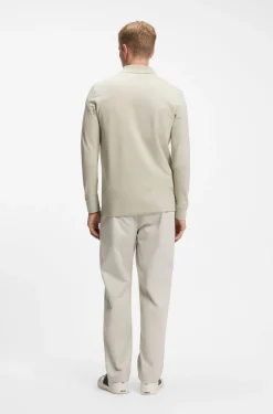 Slim-Fit Poloshirt aus elastischem Baumwoll-Piqué
