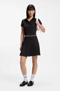 Slim-Fit Poloshirt aus elastischer Baumwolle