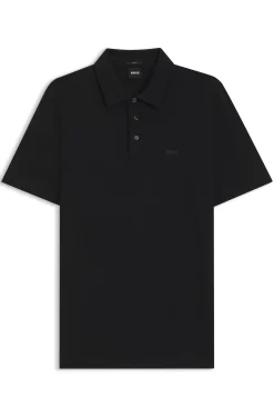 Slim-Fit Poloshirt aus Interlock-Baumwolle
