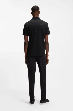 Slim-Fit Poloshirt aus Interlock-Baumwolle