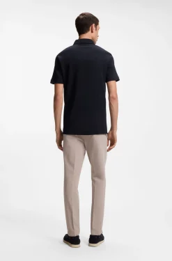 Slim-Fit Poloshirt aus Interlock-Baumwolle
