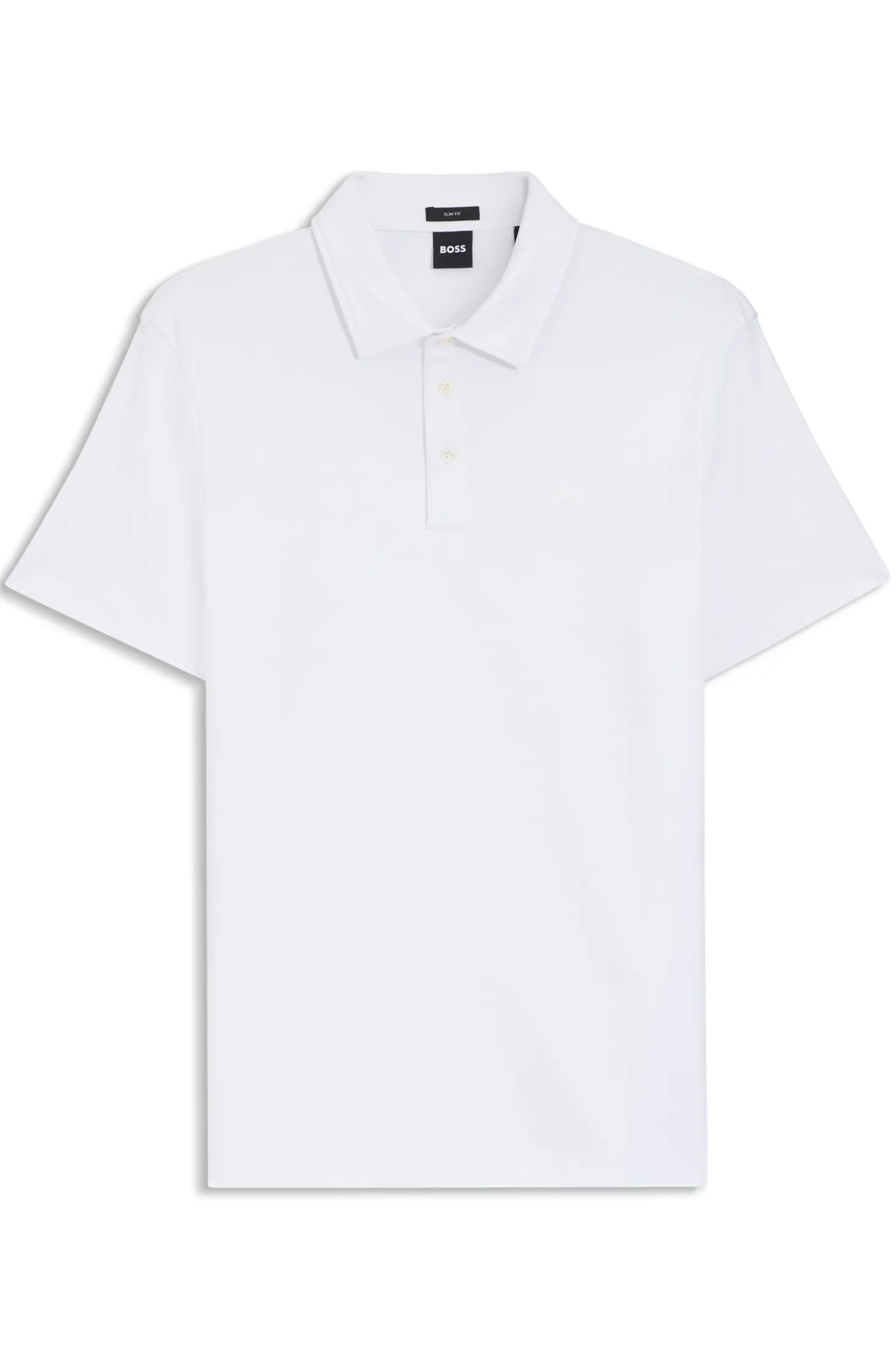 Slim-Fit Poloshirt aus Interlock-Baumwolle