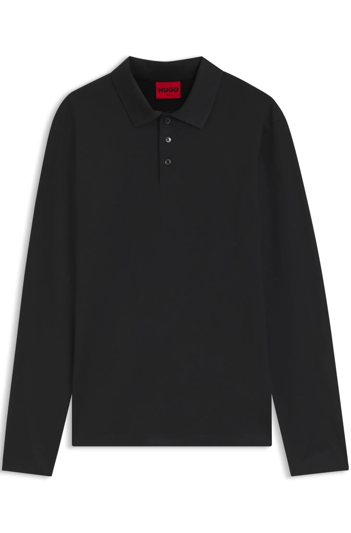 Slim-Fit Poloshirt aus merzerisierter Baumwolle