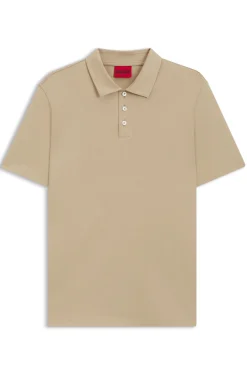 Slim-Fit Poloshirt aus merzerisierter Baumwolle