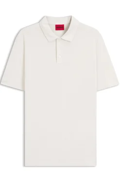 Slim-Fit Poloshirt aus Slub-Interlock