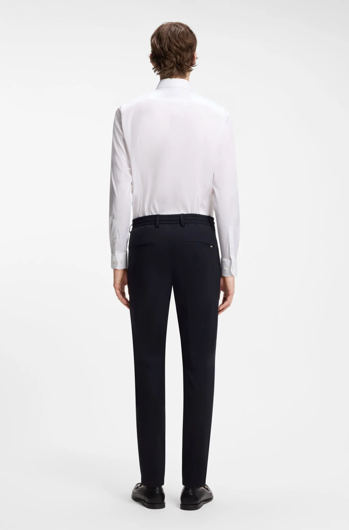Slim-Fit Popeline-Hemd aus bügelleichtem Baumwoll-Mix