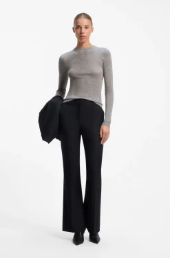 Slim-Fit Pullover aus Woll-Mix mit Kaschmir
