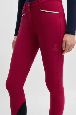 Slim-Fit Reithose mit Kniebesatz