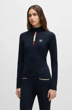 Slim-Fit Reitsport-Trainingsshirt aus Super-Stretch-Gewebe