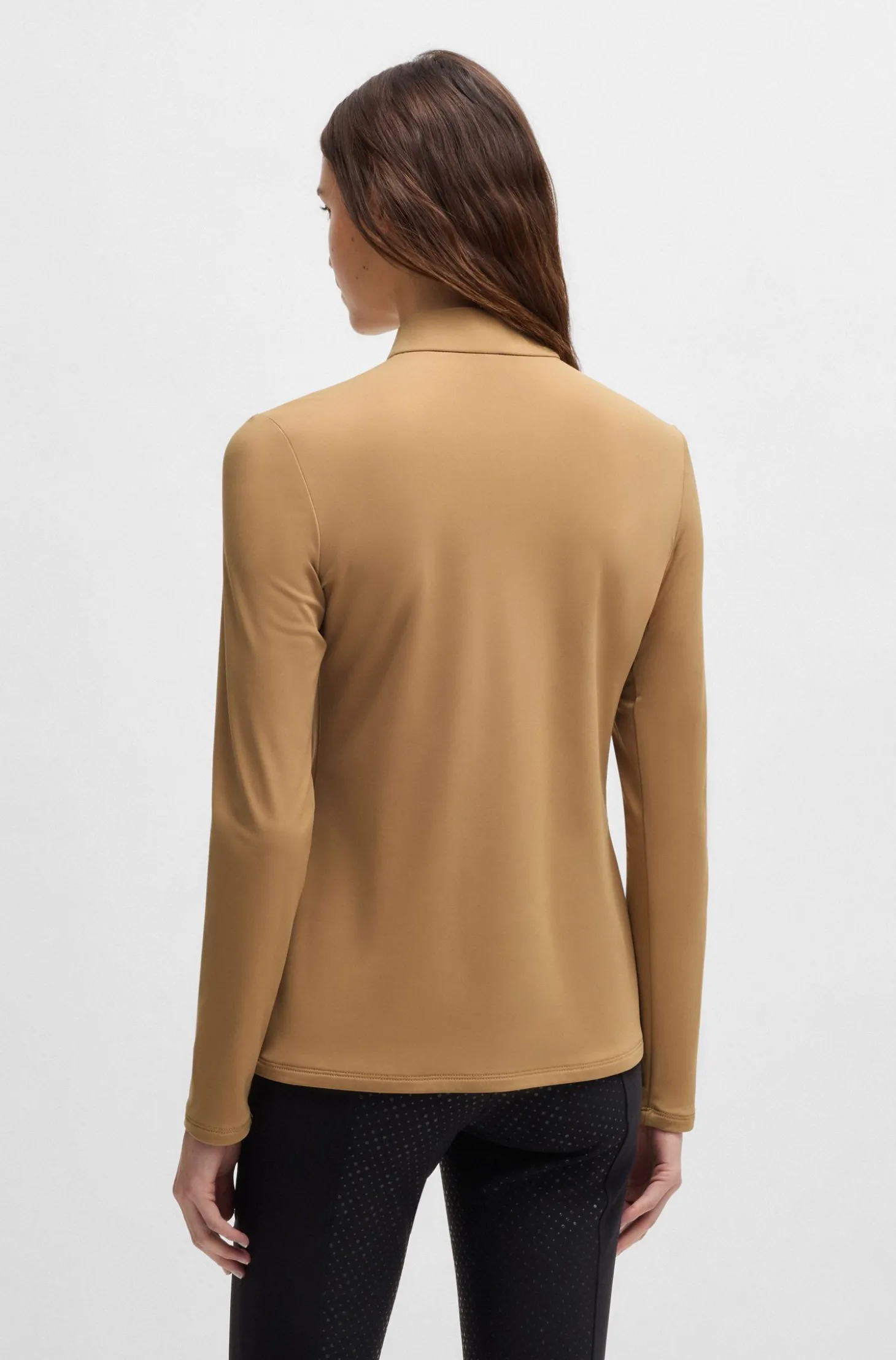 Slim-Fit Reitsport-Trainingsshirt aus Super-Stretch-Gewebe