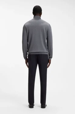 Slim-Fit Rollkragenpullover aus extrafeiner Merinowolle
